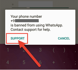Whatsapp Number Banned