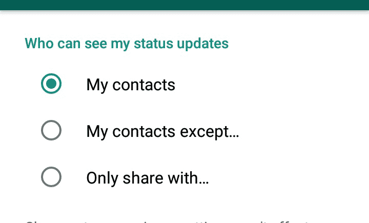 Whatsapp status